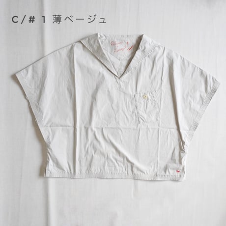 ３色レディース＊快晴堂-ステッチ沢山セーラーシャツベスト 3シーズン着られるタイプライター 52S-13