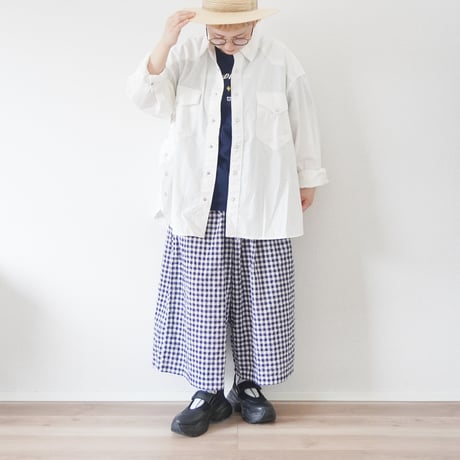 ＊ユニセックス＊IMPRESTORE-インプレストア-5oz Basket Western Shirts / Dwayne (White)