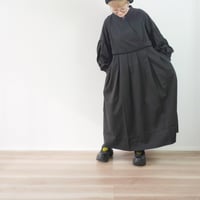 ＊レディース＊KELEN-ケレン-カシュクール デザイン タック プリーツ ドレス YUJU / ブラック