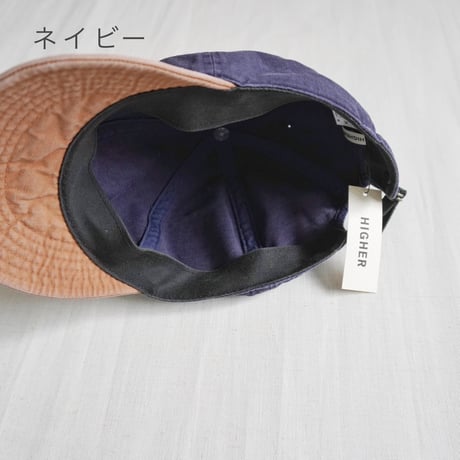 2色goods＊HIGHER-ハイヤー-CHINO × OXFORD BRIM FADED CAP