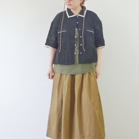 ＊レディース＊KELEN-ケレン-ショート丈刺繍メッシュシャツ"DAG"