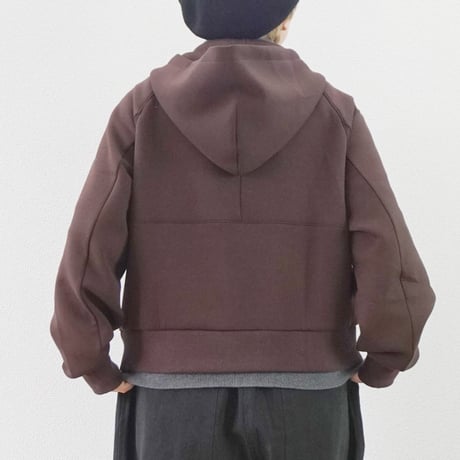 2色＊ユニセックス＊LA MOND-ラモンド-DOUBLE AIR KNIT UP HOODIE LM-C-218