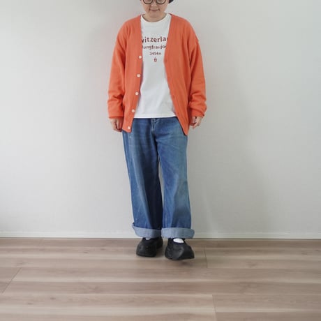ユニセックス＊eyya-エイヤ-cotton boucle yarn cardigan / フラミンゴ