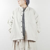 ＊レディース＊prit-プリット-30/1カベ撚りドライツイル スタンドカラー裾ヒモシャツブルゾン P80606