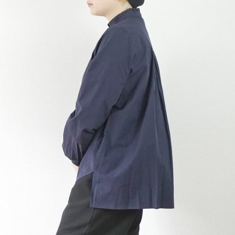 ２色＊レディース＊amne-アンヌ-BROAD frilled blouse / amn-SH-049 /ホワイト、ネイビー