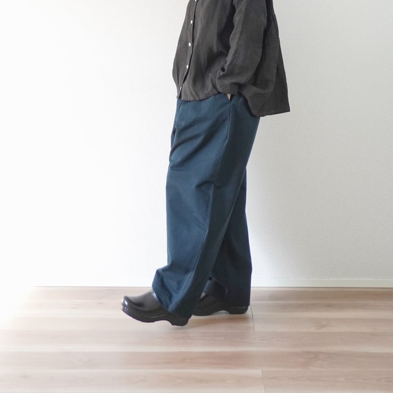 2色ユニセックス＊結-ゆい-Chino Cloth Planer Easy Pants-Tap