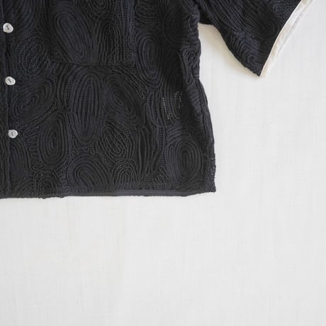 ＊レディース＊KELEN-ケレン-ショート丈刺繍メッシュシャツ"DAG"