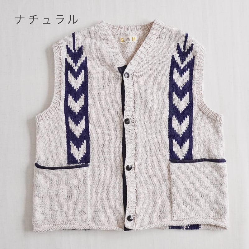 2色*ユニセックス*SLOWHANDS-スローハンズ-cotton knit 2色*ユニセックス*SLOWHANDS-スローハンズ-cotton knit