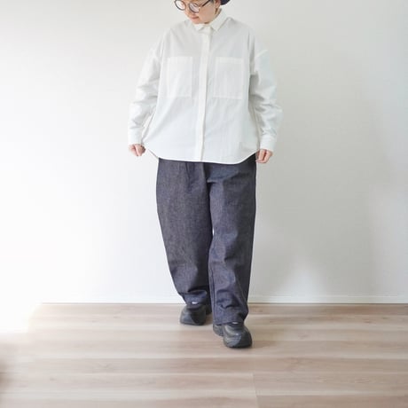 2色＊レディース＊Linen ya-リネンヤ-スモールカラーブラウス