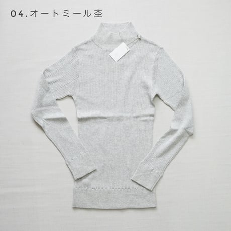 ６色レディース＊DAYS Basic-デイズ ベーシック-ランダムテレコハイネック