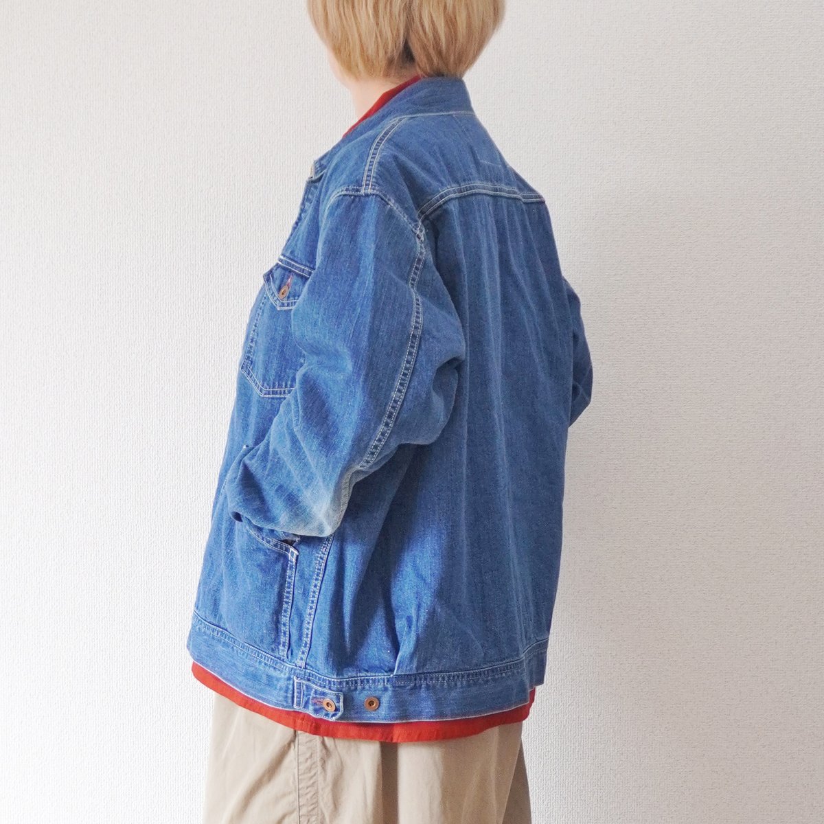 ユニセックス＊H.UNIT-エイチユニット-Denim zip work jacket H-J