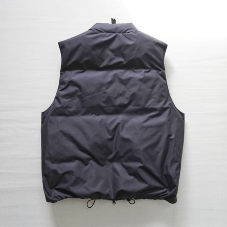 ＊ユニセックス＊LA MOND-ラモンド-STAND CURVY QUILT DOWN VEST LM-O-133/ブラック