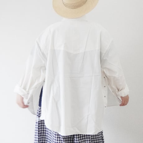 ＊ユニセックス＊IMPRESTORE-インプレストア-5oz Basket Western Shirts / Dwayne (White)