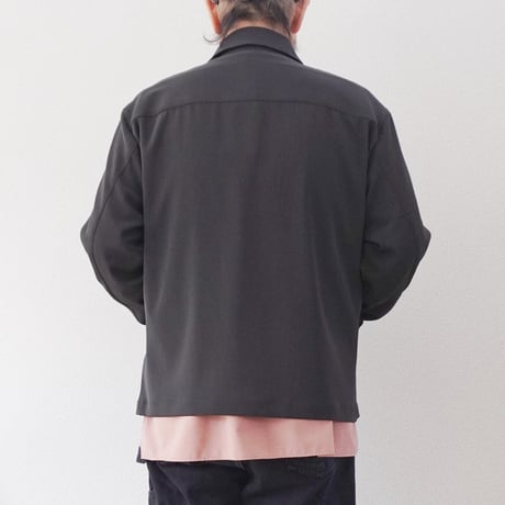 ＊ユニセックス＊LA MOND-ラモンド-TWILL TWIST SHORT JACKET/LM-S-099/フェードブラック
