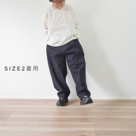 ＊ユニセックス＊Brocante-ブロカント-12ozリングデニム アンプリッセパンツ/インディゴ