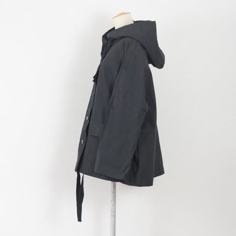 3色＊ASCOT by yim-アスコットバイイム-コットンナイロン スノーウォッシュ フードブルゾン