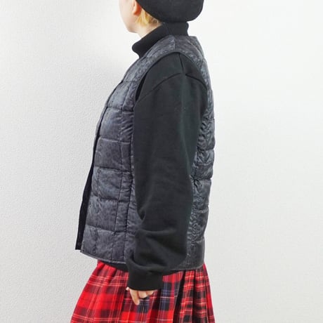 ＊レディース＊i c h i × TAION - Knit Cardigan + Leopard Inner Down Vest