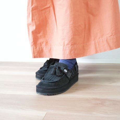 再入荷2色＊ユニセックス＊SHAKA-シャカ-SK-296 SHAKA 2way キルトタッセル ミュール サンダル MOC MULE TASSEL SUEDE /ブラック、マロン