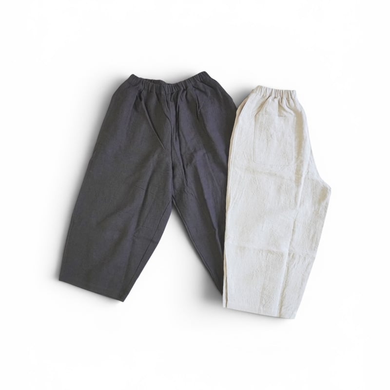 再々入荷2色＊レディース＊Linen ya-リネンヤ-リネン タックワイド