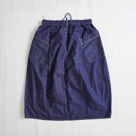レディース＊快晴堂-Girl'sライトオンスデニム 裾バインダー・ステッチ沢山スカート 51SK-56 サイズ S,M