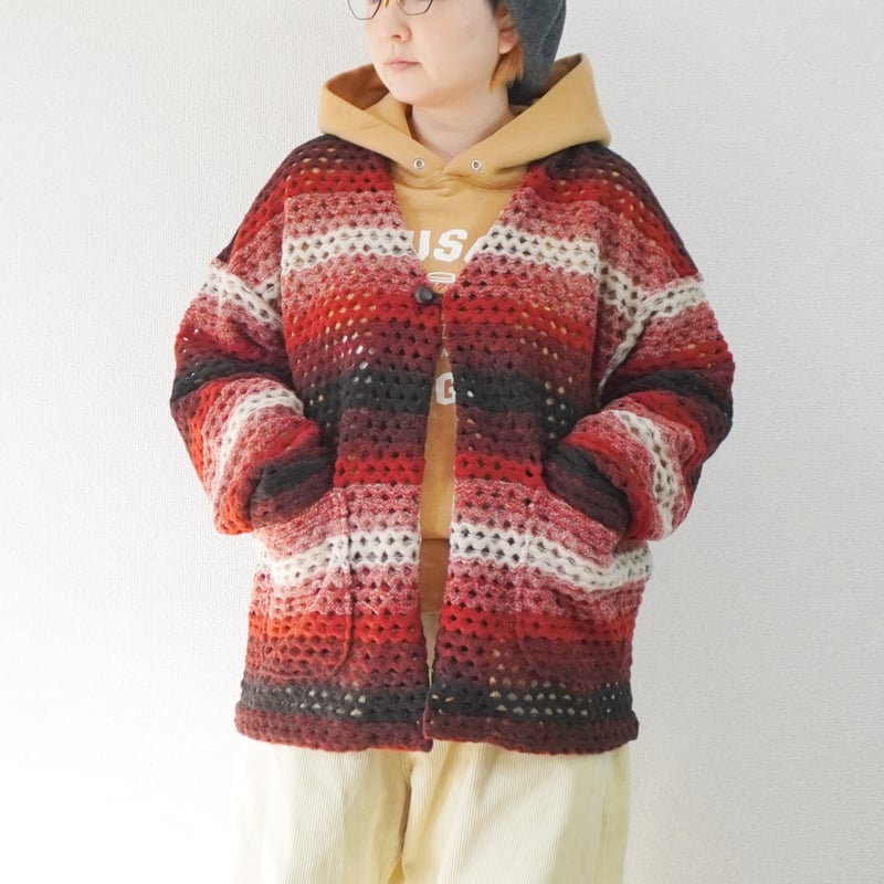 ユニセックス＊Nasngwam-ナスングワム-ZIGGY CARDIGAN/バーガンディ |