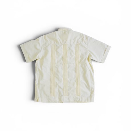 ＊ユニセックス＊BURLAP OUTFITTER 【バーラップアウトフィッター】- S/S GUAYABERA SHIRT/ ショートスリーブ ガヤベラ シャツ/オフホワイト