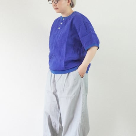 ユニセックス＊have a good day-ハブアグッドデイ-Linen henly s/s tee リネン ヘンリー 半袖Tシャツ