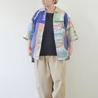 ＊ユニセックス＊Mr. Remake Man-ミスターリメイクマン-タペストリーリメイクシャツ SIZE2