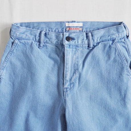 2色＊ユニセックス＊TIGRE BROCANTE-ティグルブロカン-11.5オンスデニム バックポケットカーゴパンツ/フェード、ブラック