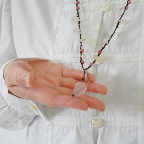 3色SLOWHANDS-スローハンズ-stone necklace