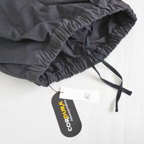 ＊レディース＊Linenya-リネンヤ-CORDURA®︎ 天日干しワッシャー タックワイドパンツ/ブラック