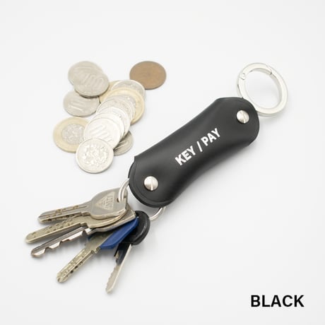 ４色＊ユニセックス＊ [1/2HALF] KEY/PAY (ITALIAN LEATHER ＆ NEON LEATHER)