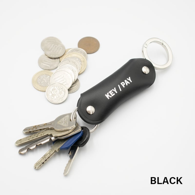 4色＊ユニセックス＊ [1/2HALF] KEY/PAY (ITALIAN LEATHER ＆