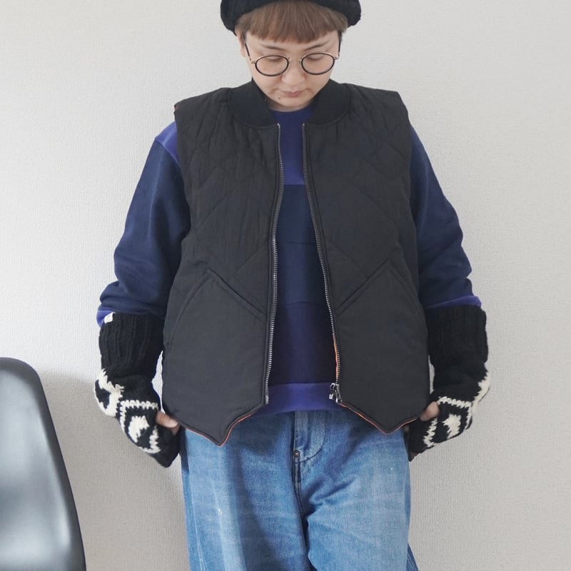 2色*ユニセックス*modem design-モデムデザイン-quilted vest 2色*ユニセックス*modem design-モデムデザイン-quilted vest
