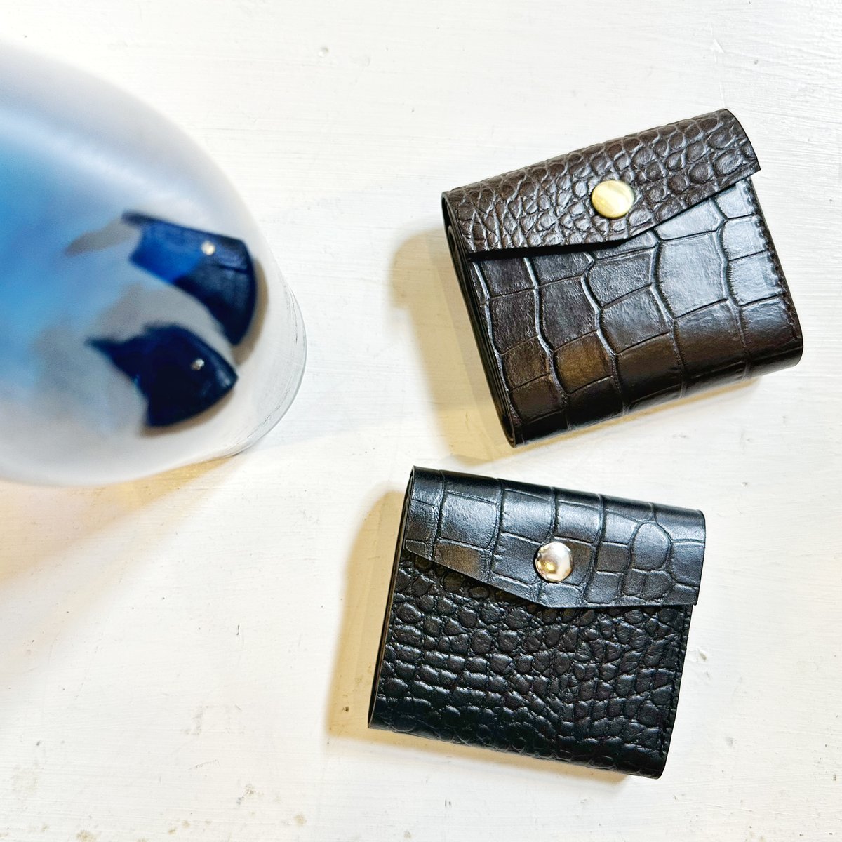 MASTER&Co. レザーウォレット 2色goods＊MASTER&Co.-レザー ウォレット リザード(トカゲ)型