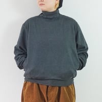 2色＊ユニセックス＊LA MOND-ラモンド-LOUNGE SUEDE HIGH NECK SWEAT LM-C-211