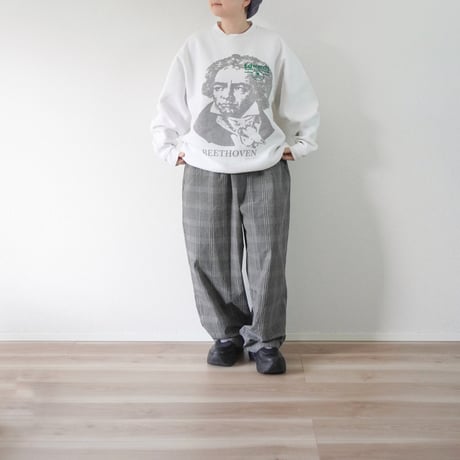 ＊ユニセックス＊sunny side up-サニーサイドアップ-Beethoven Sweat リメイク ベートーヴェン スウェット/C