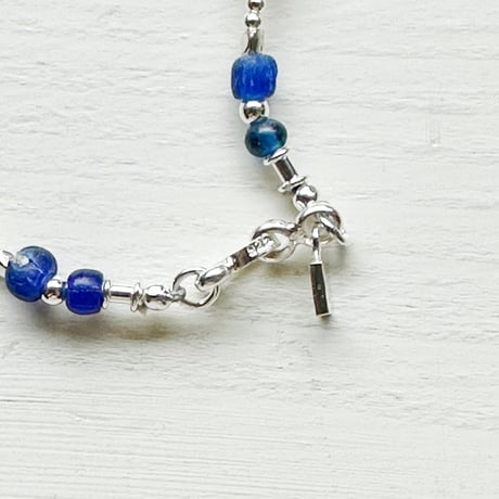 2色＊goods＊MANANAS JEWELRY-マナナス ジュエリー-Silver Mix Antique Beads Bracelet