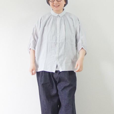 2色＊レディース＊Brocante-ブロカント-リネンキャンバス グランシャツ