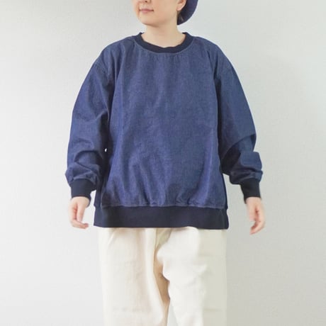 ユニセックス＊have a good day-ハブアグッドデイ-Light denim pullover HGD-388