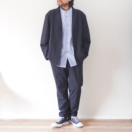 ＊ユニセックス＊LA MOND-ラモンド-STRETCH TAILORED JACKET/LM-O-100-PR ネイビーブラック