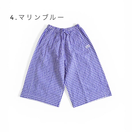 ＊レディース＊快晴堂 -ゆらぎギンガム/ふわりはかまパンツ / 62P-13