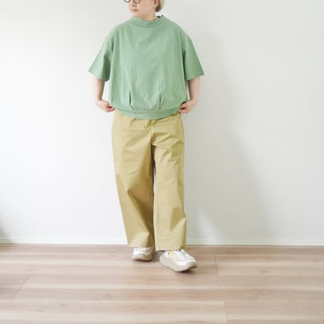 ＊レディース＊Linen ya-リネンヤ-ワイドイージーパンツ/ベージュ