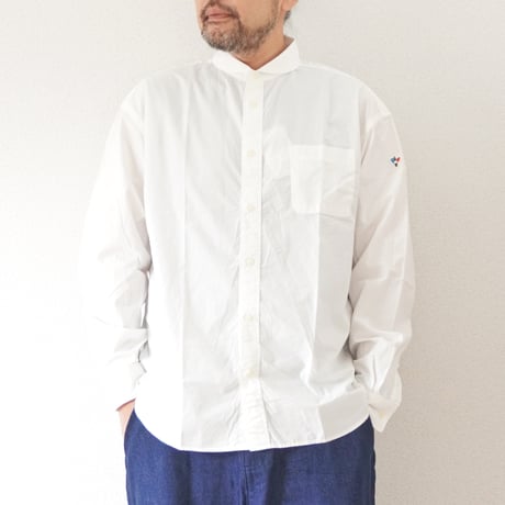 ユニセックス ARVOR MAREE-アルボマレー-Relax SAILOR COLLAR L/S SHIRT Typewriter リラックスセーラーカラーシャツ