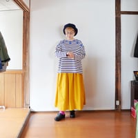 全2色＊レディース＊快晴堂- HAYATE ボーダー＋水玉ボートネックTシャツ  31C-87G
