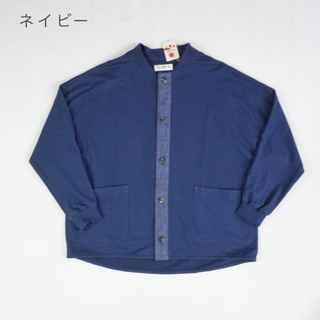 2色＊ユニセックス＊SLOWHANDS-スローハンズ-オーガニックコットン フレンチテリー ペインタージャケット