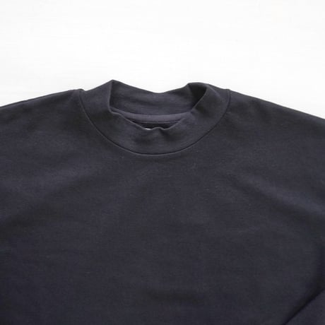 2色＊ユニセックス＊LA MOND-ラモンド-DRAWST MOCK NECK WOOL LONGTEE（LM-C207-WL）