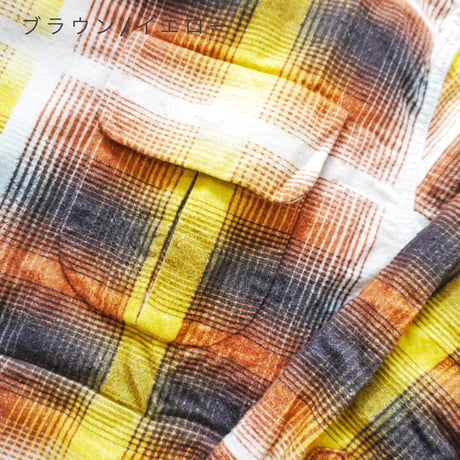 2色ユニセックス＊IMPRESTORE-インプレストア-Printed flannel shirt / J.FOX