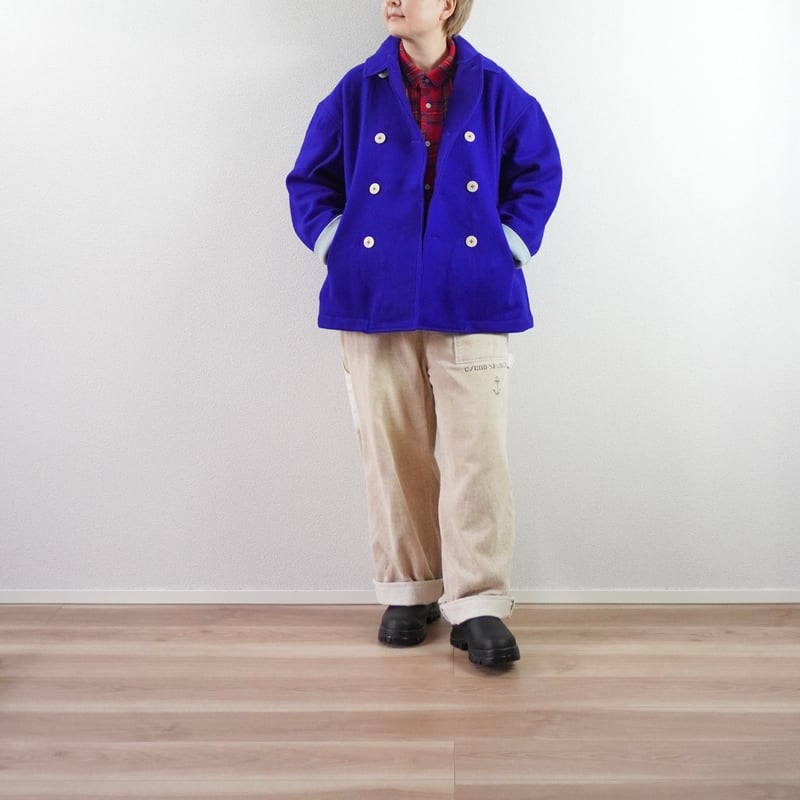 レディース＊快晴堂-軽いカットメルトン Pコート（1枚仕立て）43JK-47