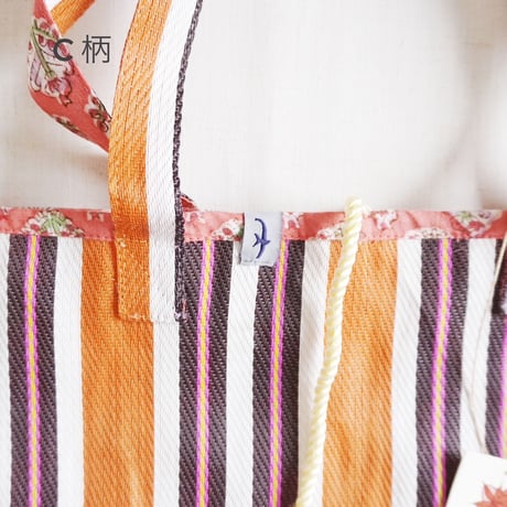 4色＊goods＊SLOWHANDS-スロウハンズ-MULTI STRIPE MESH  TOTE